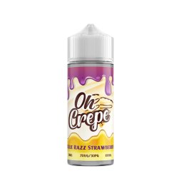 Blue Razz Strawberry 0mg 100ml - Oh Crepe by VapeIQ