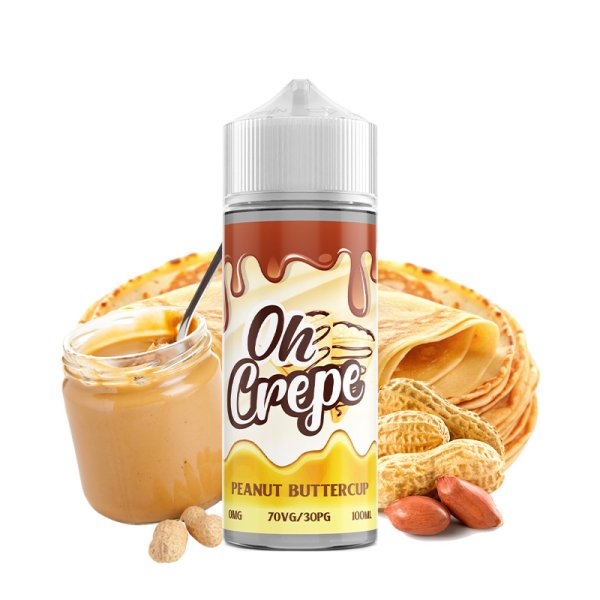 Peanut Buttercup 0mg 100ml - Oh Crepe by VapeIQ