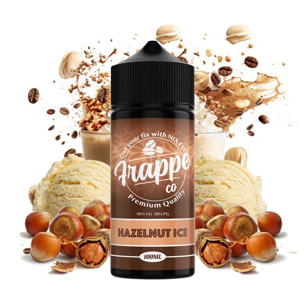 Hazelnut Ice 0mg 100ml - Frappe Co by VapeIQ