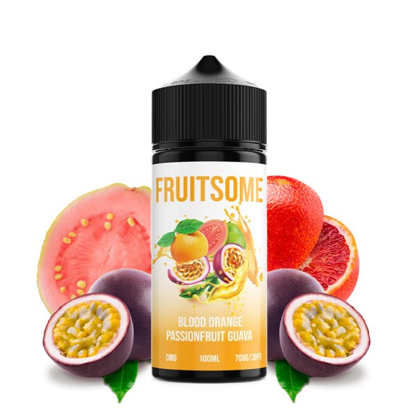 Blood Orange Passion Fruit Guava 0mg 100ml - Fruitsome by VapeIQ