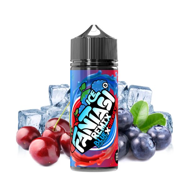 Fantasi Remix Blue Raspberry X Cherry Ice 0mg 100ml - Fantasi