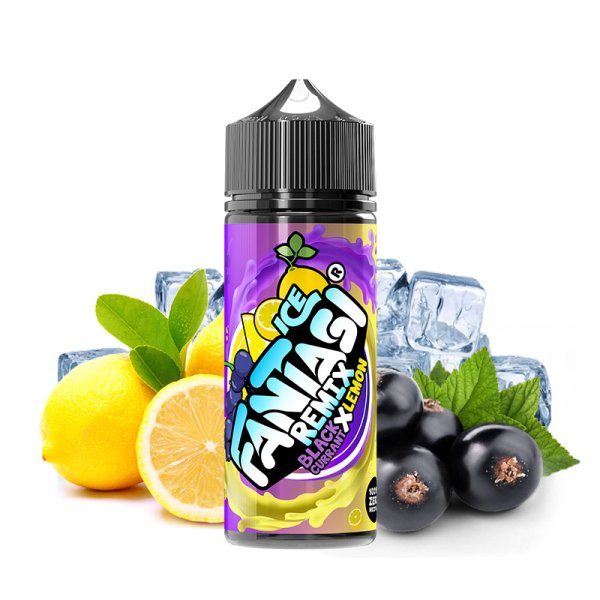 Fantasi Remix Blackcurrant X Lemon Ice 0mg 100ml - Fantasi