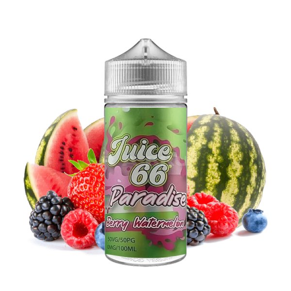 Berry Watermelon 0mg 100ml - Paradise by Juice 66