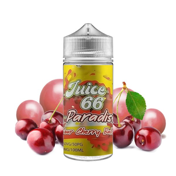 Sour Cherry Balls 0mg 100ml - Paradise by Juice 66