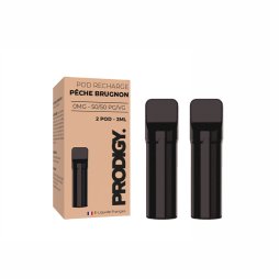 Cartouche Pré-Remplie Pêches Brugnon Nic Salt (2pcs) - Prodigy by Vape Maker