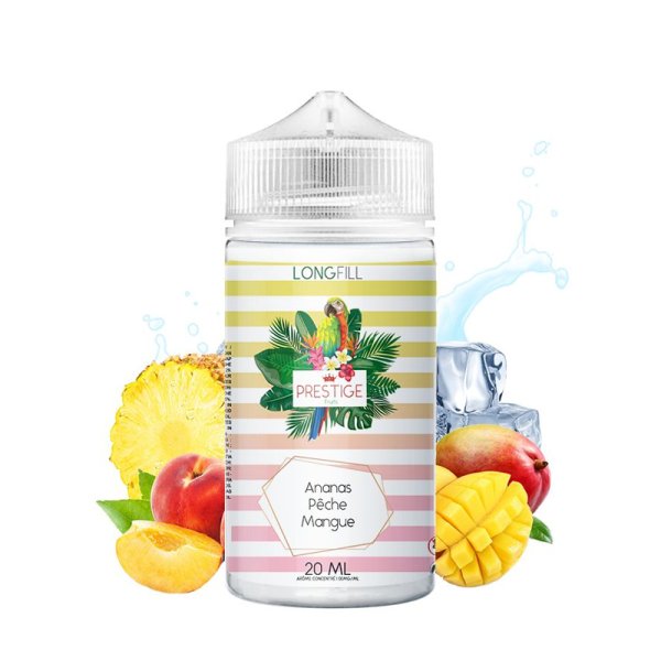 Long Fill Ananas Pêche Mangue 0mg 20/120ml - Prestige Fruits