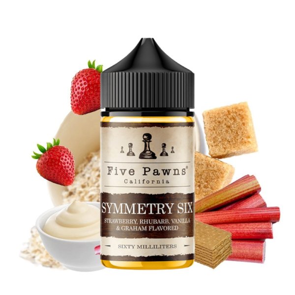 Symmetry Six 0mg 50ml - Five Pawns