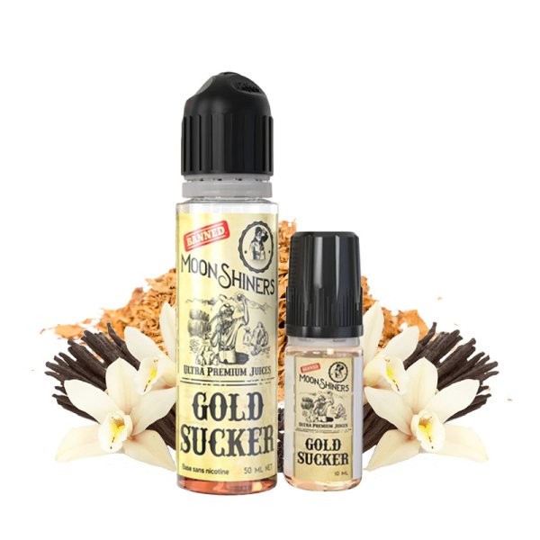 Gold Sucker 0mg 50ml + 1 Booster 10ML - MoonShiners