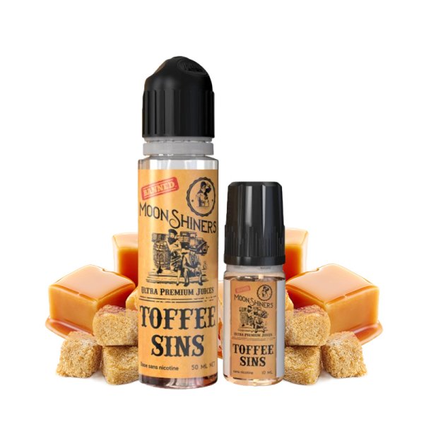 Toffee Sins 0mg 50ml + Booster 10ml - MoonShiners