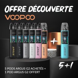 Offre 5+1 Argus G2 Pod 1000mAh - Voopoo