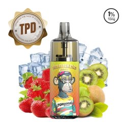 10000 Puff Strawberry Kiwi Ice 10ml - Tornado by Gobar