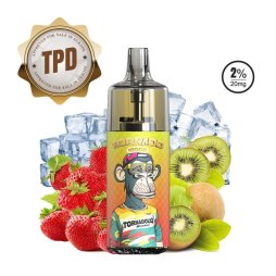 10000 Puff Strawberry Kiwi Ice 10ml - Tornado by Gobar