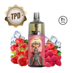 10000 Puff Strawberry Raspberry Cherry Ice 10ml - Tornado by Gobar