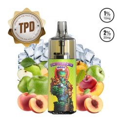 10000 Puff Apple Peach Ice 10ml - Tornado by Gobar