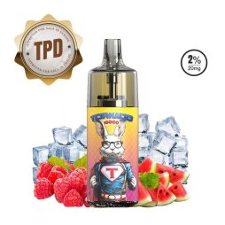 10000 Puff Raspberry Watermelon Ice 10ml - Tornado by Gobar