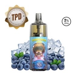 10000 Puff Blueberry Ice 10ml - Tornado by Gobar