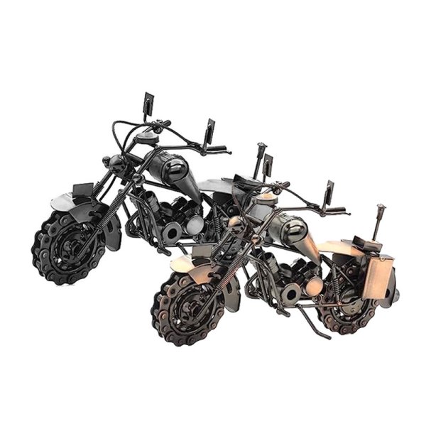 [FID] Steampunk Metal Motorcycle Statue C