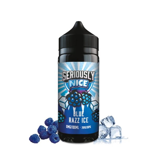 Blue Razz Ice 0mg 100ml -  Seriously Nice by Doozy