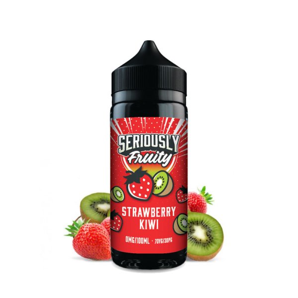 Strawberry Kiwi 0mg 100ml - Seriously Fruity by Doozy