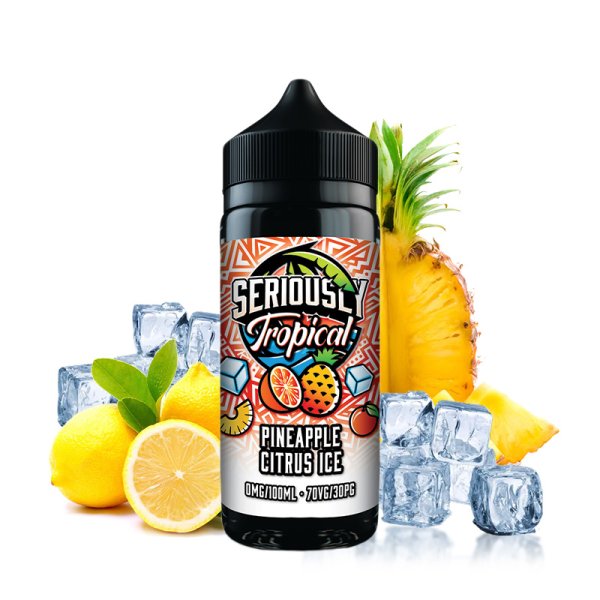 Pineapple Citrus Ice 0mg 100ml - Seriously Tropical by Doozy