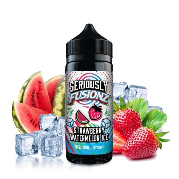 Strawberry Watermelon Ice 0mg 100ml - Seriously Fusionz by Doozy