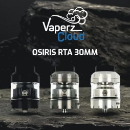 Osiris RTA 30mm + Pyrex Straight/Bubble - Vaperz Cloud