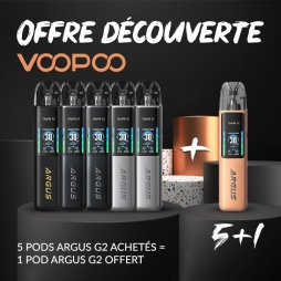 [Offre Découverte] 5+1 Offre Argus G2 Pod 1000mAh - Voopoo