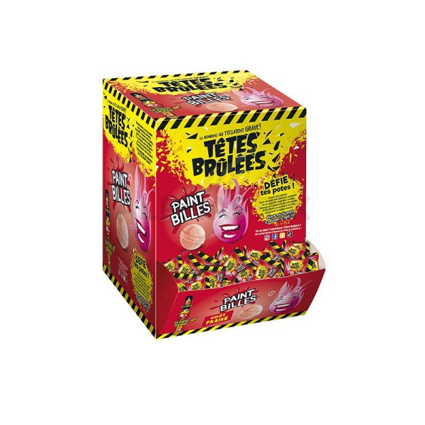 Pack Bonbons Piquants Fraise (300pcs) - Têtes Brûlées