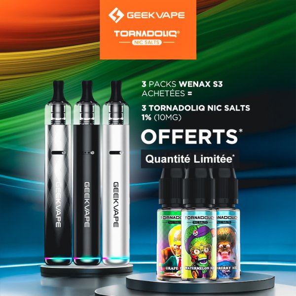 3+3 Discovery Offer 1% (10mg) - Geekvape X Tornadoliq