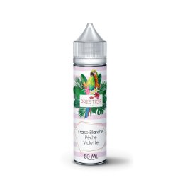 Fraise Blanche, Pêche, Violette 0mg 50ml - Prestige Fruits