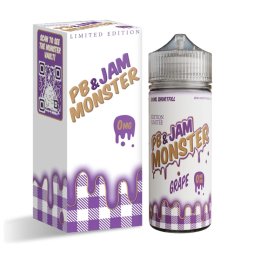 Grape 0mg 100ml - PB & Jam Monster by Monster Vape Labs