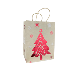 Kraft Christmas Tree Bag 27x21x11cm (10pcs)