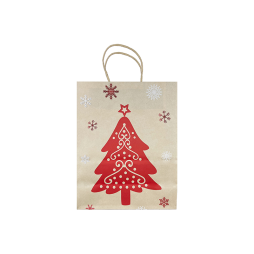 Kraft Christmas Tree Bag 27x21x11cm (10pcs)