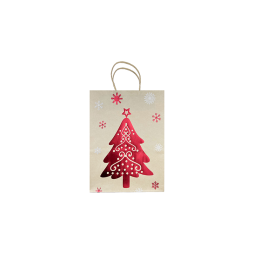 Kraft Christmas Tree Bag 15x8x21cm (10pcs)