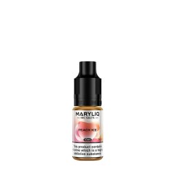 Peach Ice Nic Salt 10ml - Maryliq by Lost Mary