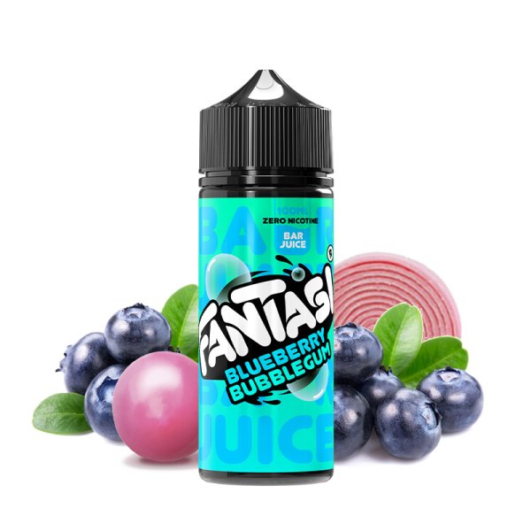 Blueberry Bubblegum 0mg 100ml - Bar Juice by Fantasi