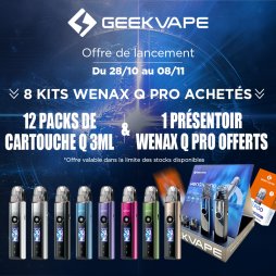 8+12 Offre Découverte Wenax Q Pro - Geekvape