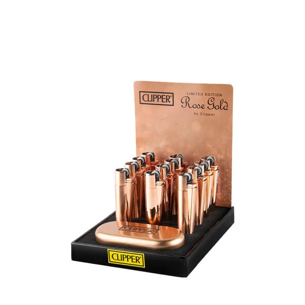 Rose Gold Metal Lighter Set (12pcs) - Clipper