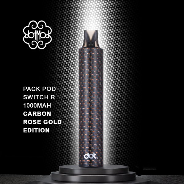 Pack Pod Switch R 1000mAh Carbon Rose Gold Edition - DotMod