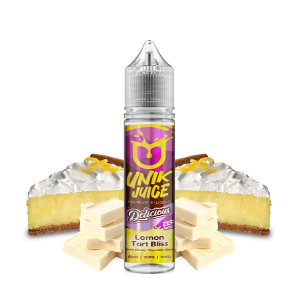 Lemon Tart Bliss 0mg 50ml - Delicious by Unik Juice