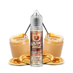 Peanut Butter Pancake 0mg 50ml - Delicious by Unik Juice