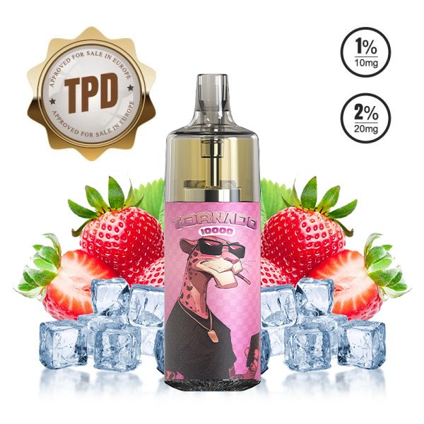 Puff Tornado 10000 TPD Europe Strawberry Ice 20mg