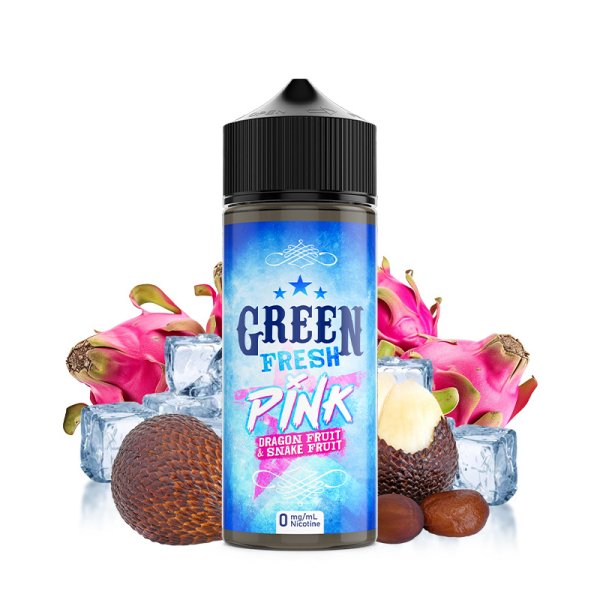 Pink 0mg 100ml - Green Fresh by Eliquid France