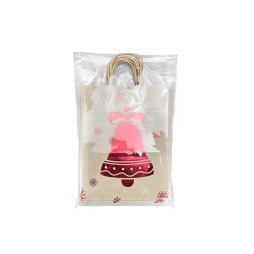 Kraft Christmas Bells Bag 25x35x8cm (10pcs)