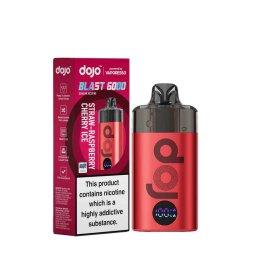 Kit Dojo Blast 6000 Straw-Raspberry Cherry Ice 20mg - Vaporesso