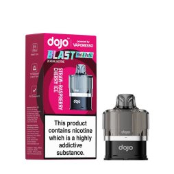 Pre-Filled Cartridge Dojo Blast 6000 Straw-Raspberry Cherry Ice 20mg (1pcs) - Vaporesso