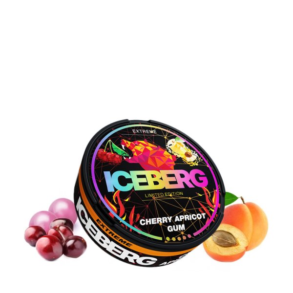 Pouches Nicotine 50mg Cherry Apricot Gum - Iceberg