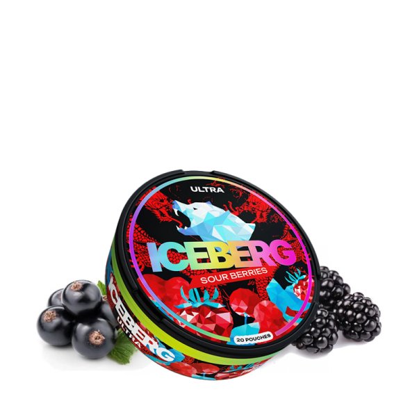 Pouches Nicotine 50mg Sour Berries - Iceberg