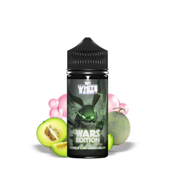 Bubble Gum Green Melon 0mg 100ml - Wars Edition by White Rabbit