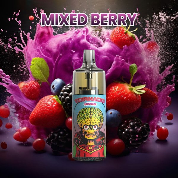 10000 Puff Mixed Berry 10ml - Tornado by Gobar